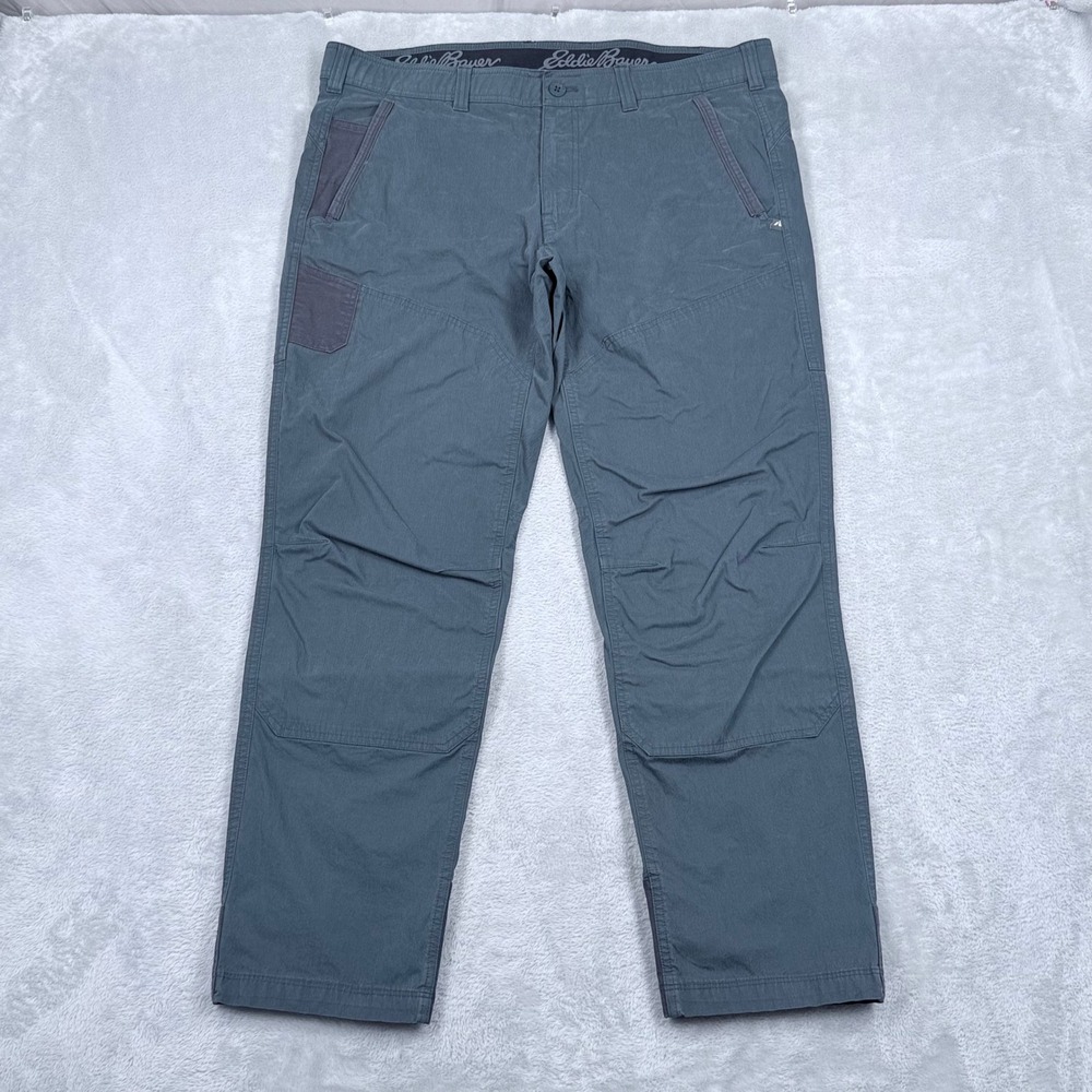 Eddie Bauer First Ascent Guide Day Off Pants Men 38x30 Slate Blue Hiking Stretch
